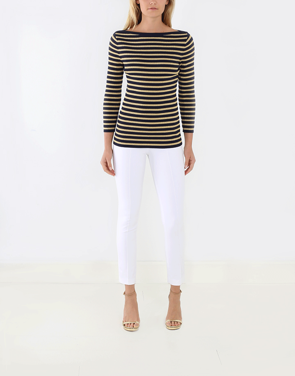 MICHAEL KORS-Side Zip Cotton Pant-