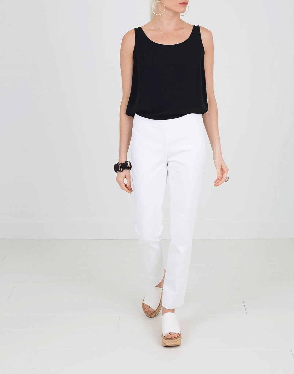 MICHAEL KORS-White Side Zip Pant-