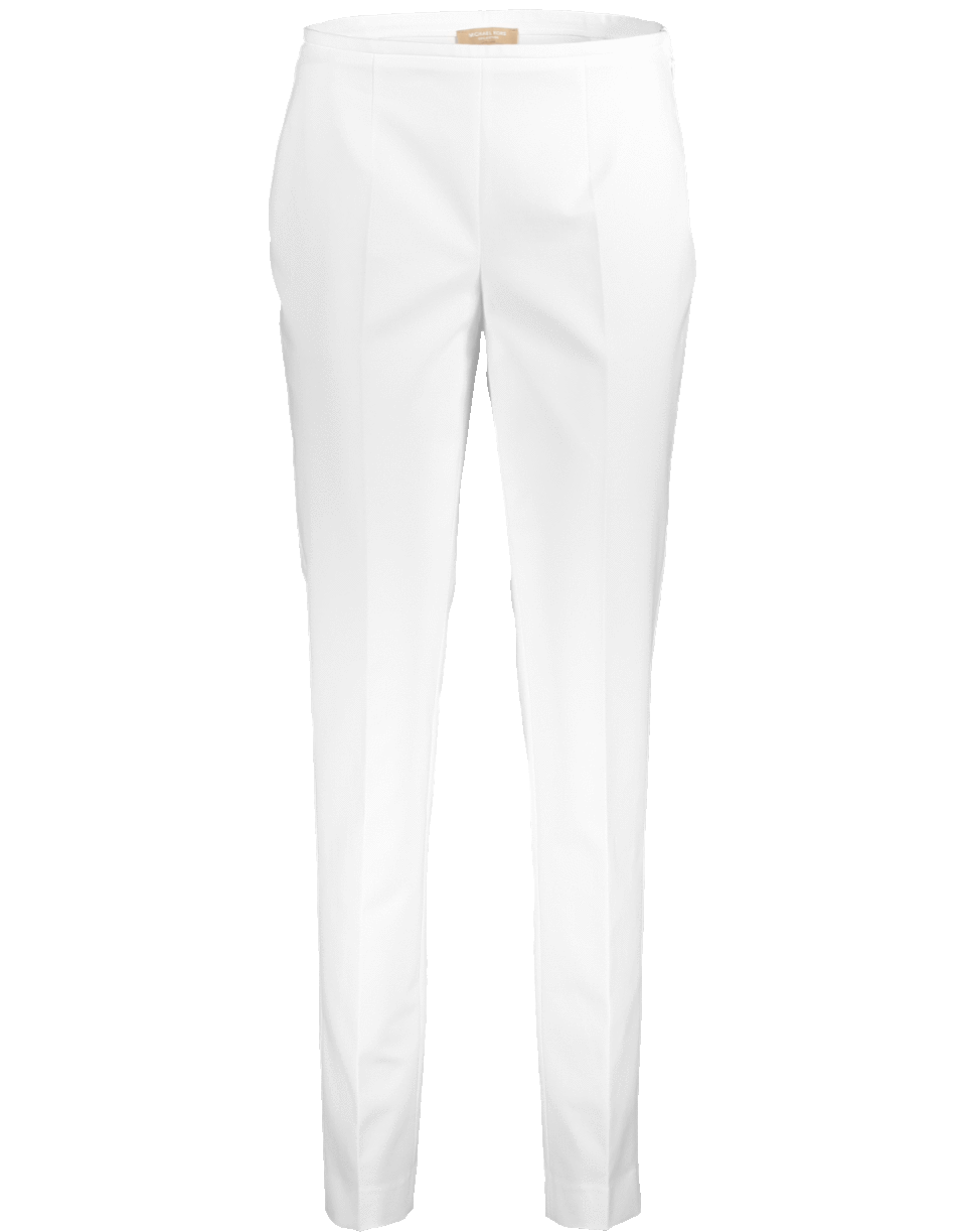 MICHAEL KORS-White Side Zip Pant-
