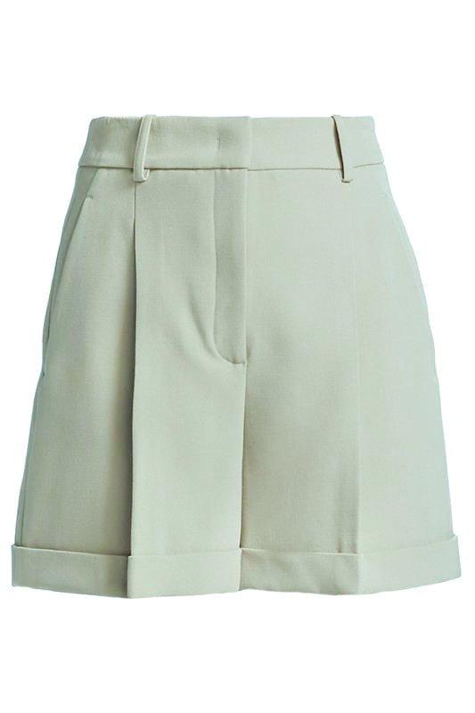 MICHAEL KORS-Pleated Cuff Short-