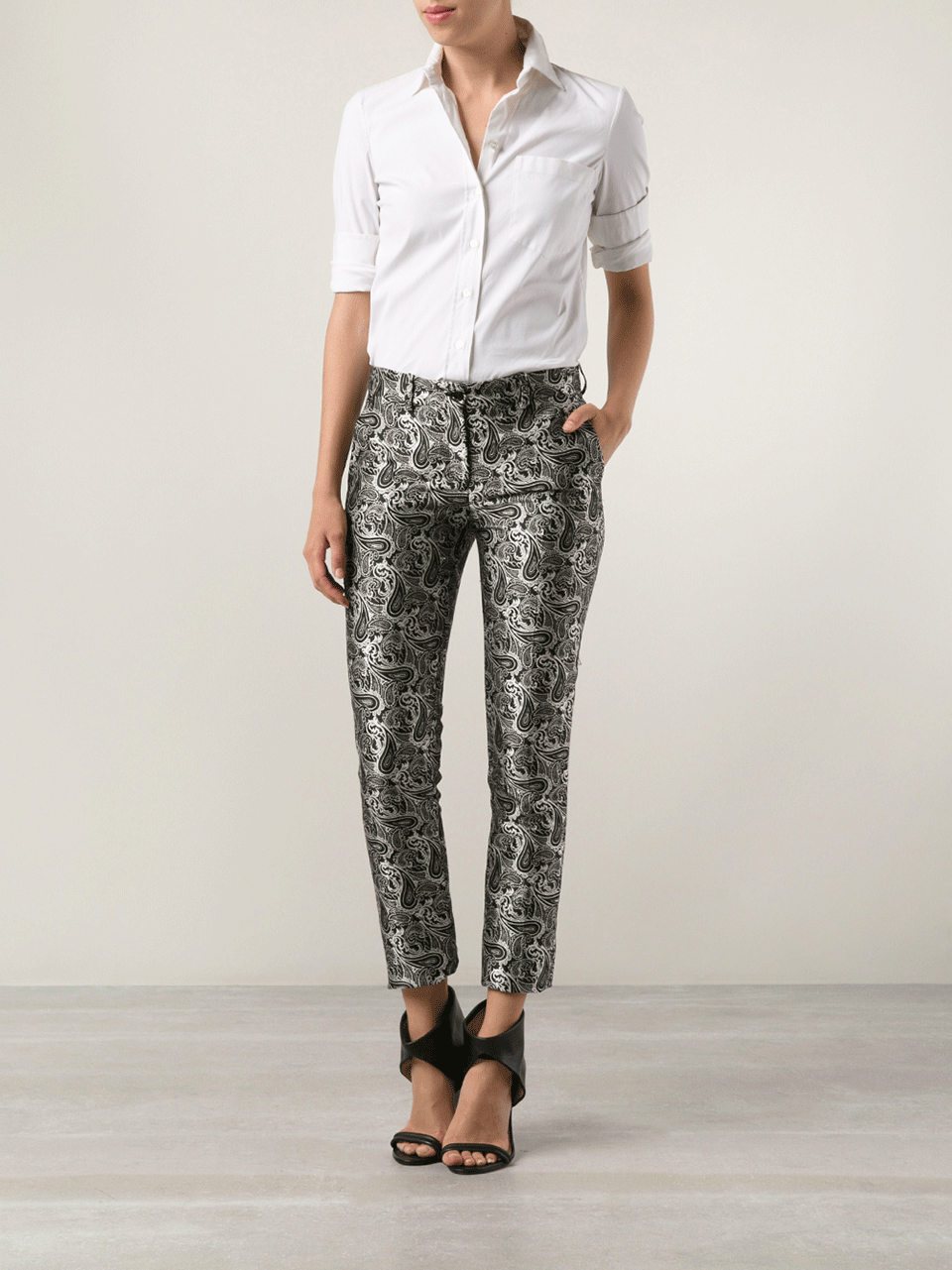 MICHAEL KORS-Skinny Samantha Paisley Pants-