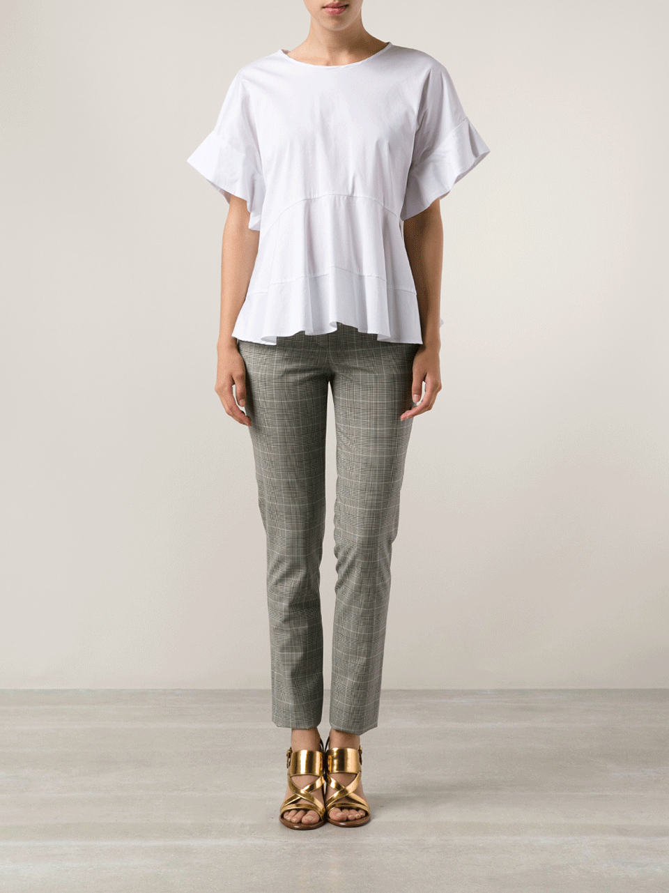 MICHAEL KORS-Skinny Samantha Glenplaid Pant-