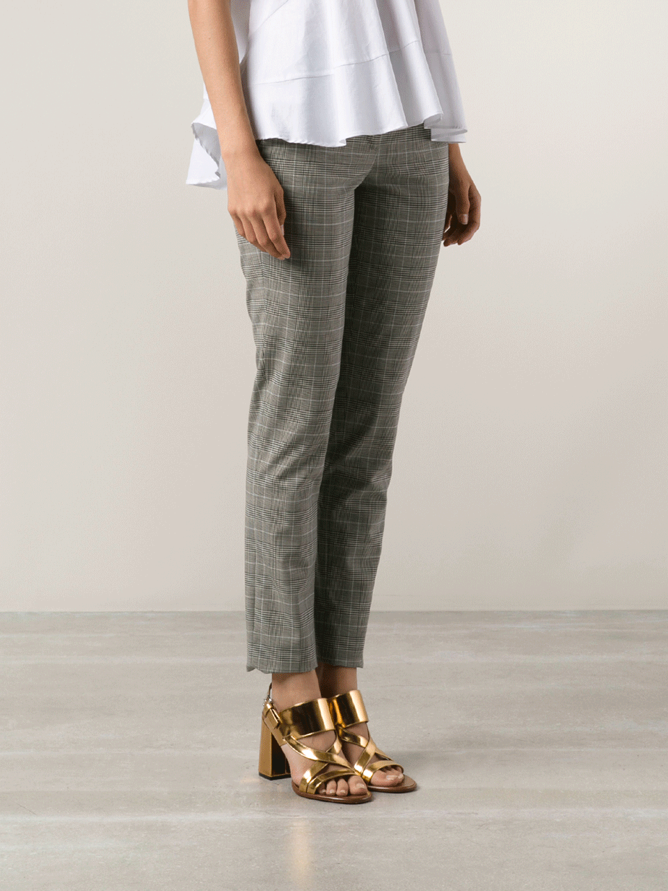 MICHAEL KORS-Skinny Samantha Glenplaid Pant-