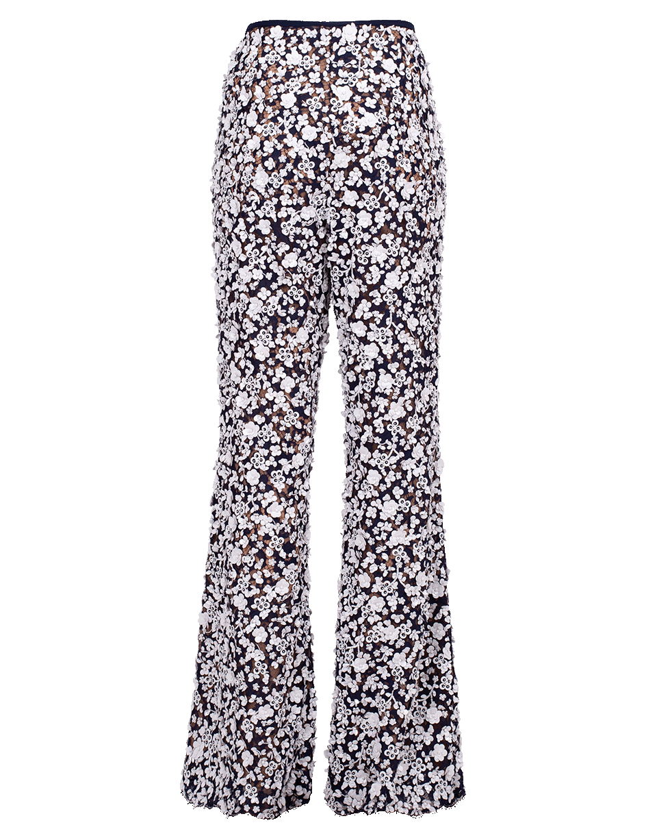 MICHAEL KORS-Floral Embroidered Flare Pant-