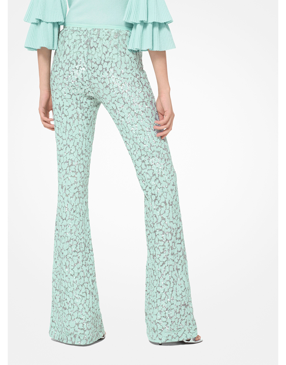 MICHAEL KORS-Embroidered Flare Pant-