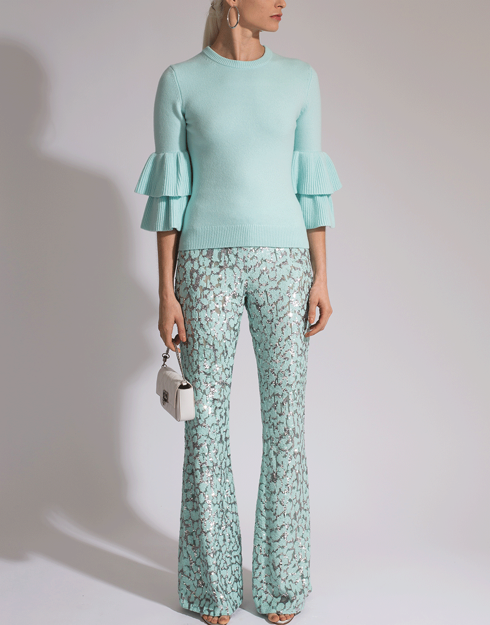MICHAEL KORS-Embroidered Flare Pant-