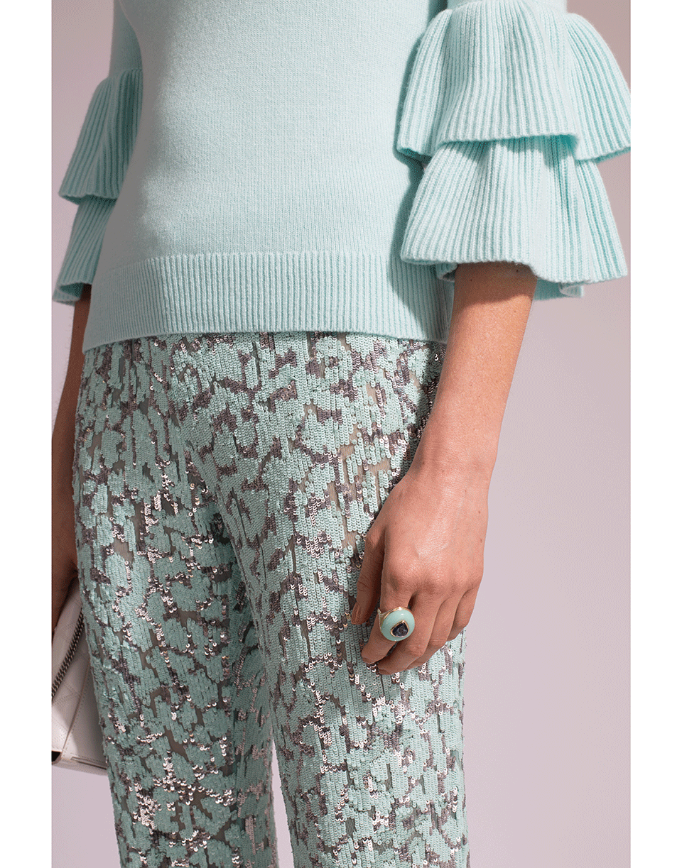 MICHAEL KORS-Embroidered Flare Pant-