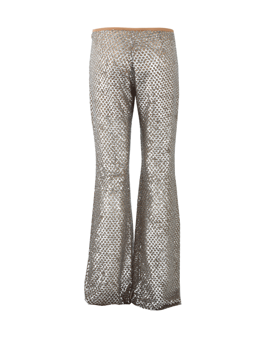MICHAEL KORS-Sequin Mesh Flare Pant-