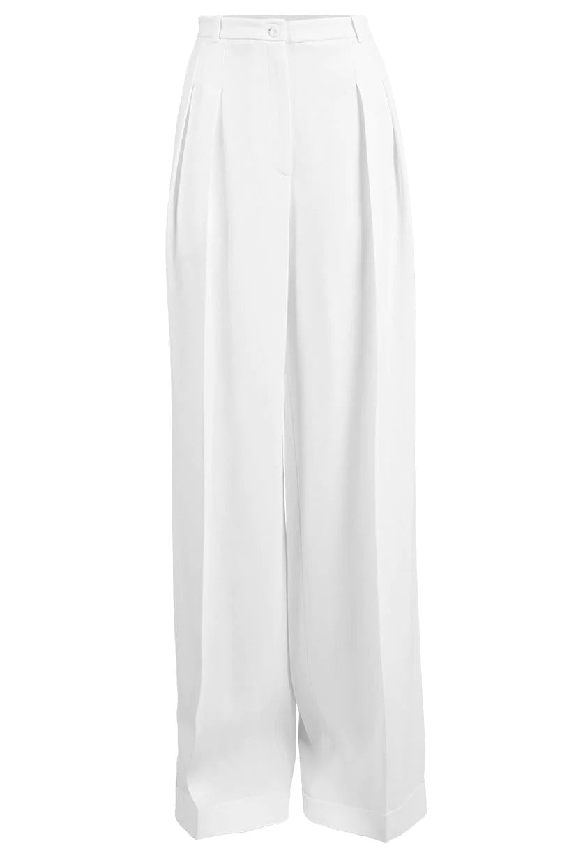 MICHAEL KORS-High Waist Wide Leg Pant-