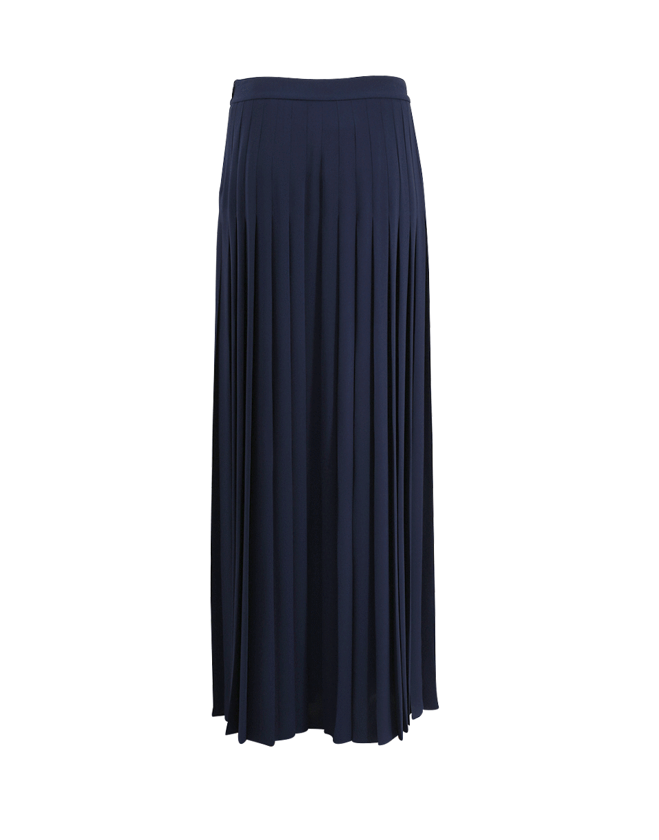 MICHAEL KORS-Slashed Pleated Long Skirt-