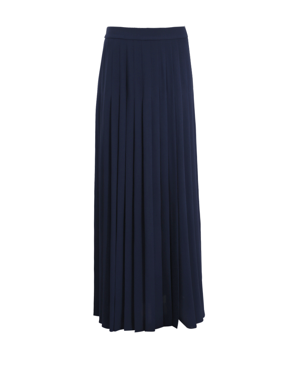 MICHAEL KORS-Slashed Pleated Long Skirt-