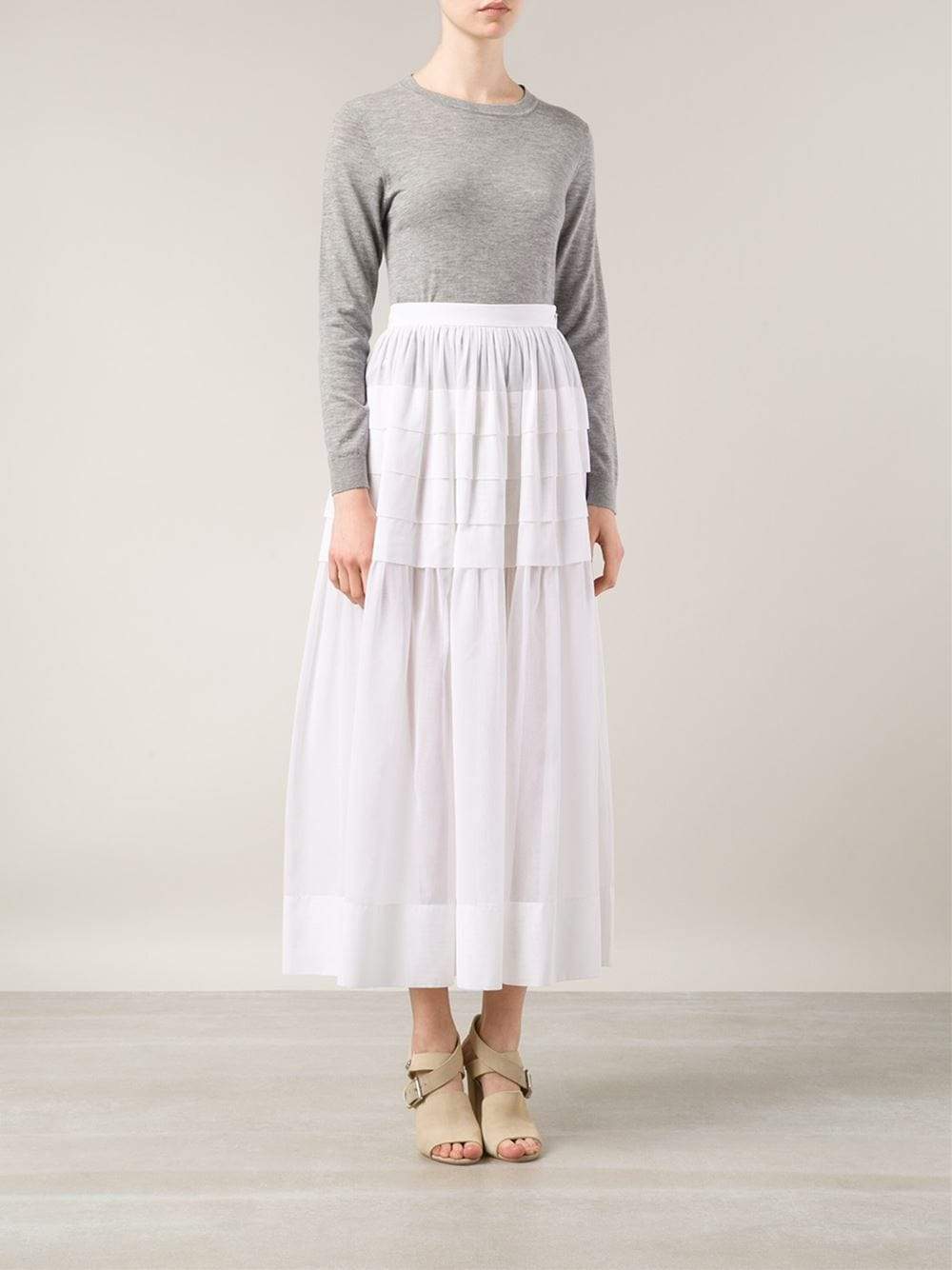 MICHAEL KORS-Tiered Maxi Skirt-