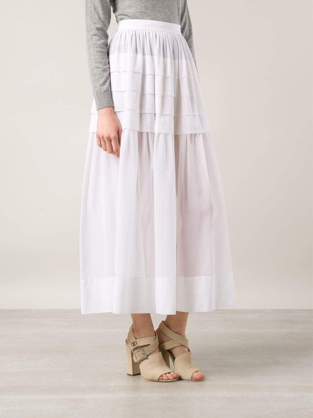 MICHAEL KORS-Tiered Maxi Skirt-
