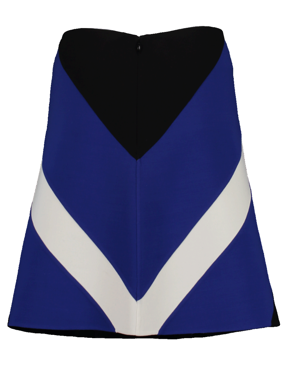 MICHAEL KORS-Color Blocked Mini Skirt-