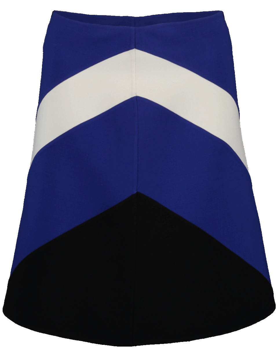 MICHAEL KORS-Color Blocked Mini Skirt-
