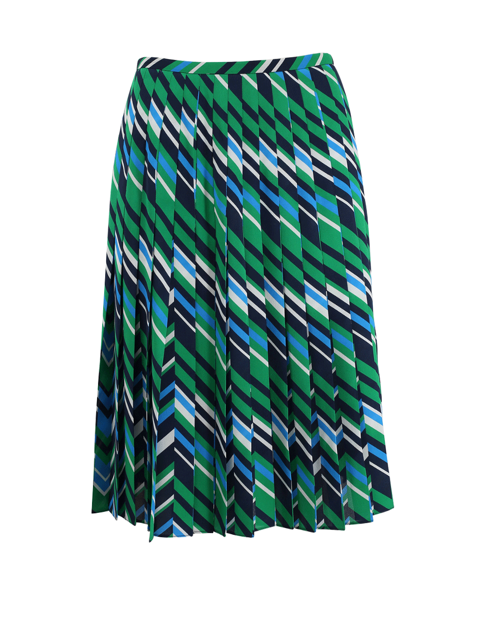 MICHAEL KORS-Pleated Chevron Skirt-