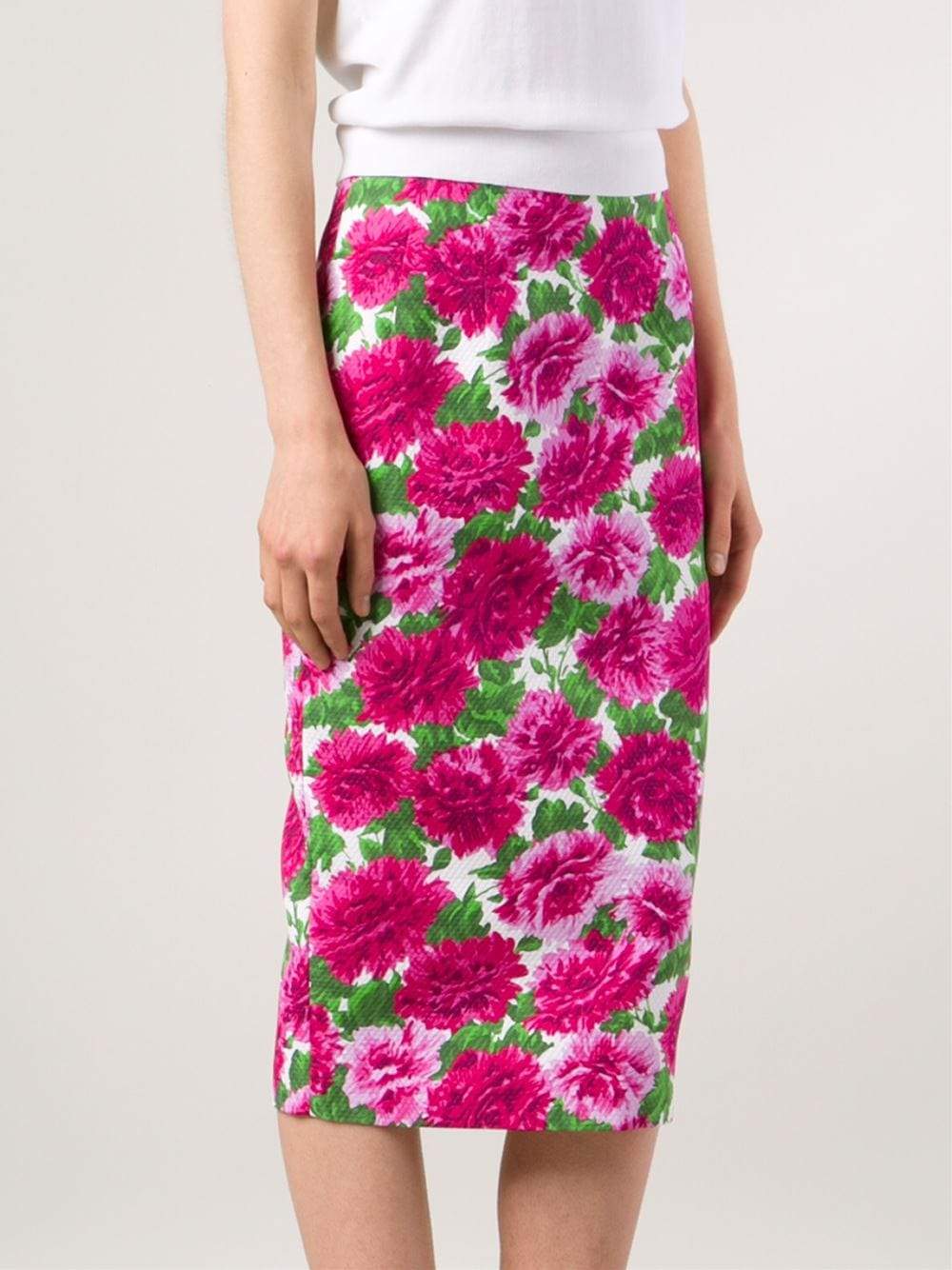 MICHAEL KORS-Peony Pencil Skirt-