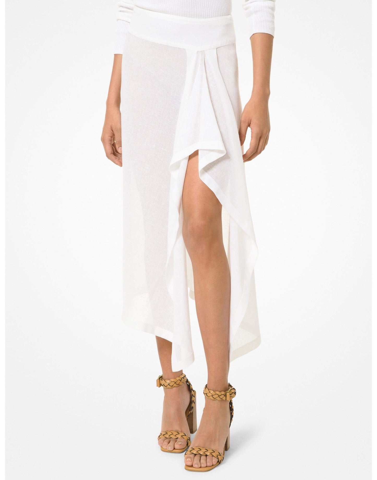 MICHAEL KORS-Linen Gauze Pareo-