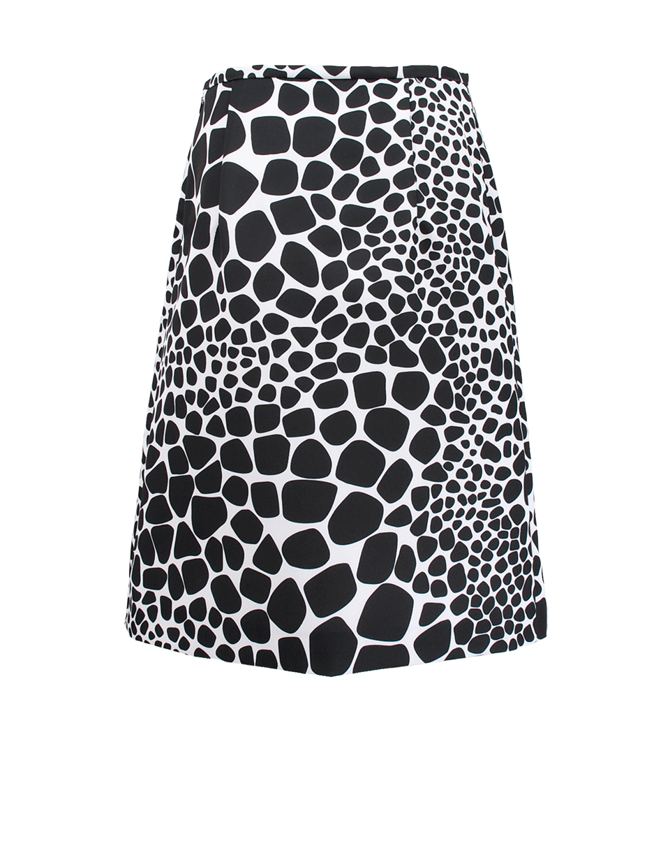 MICHAEL KORS-Pleated Print Skirt-