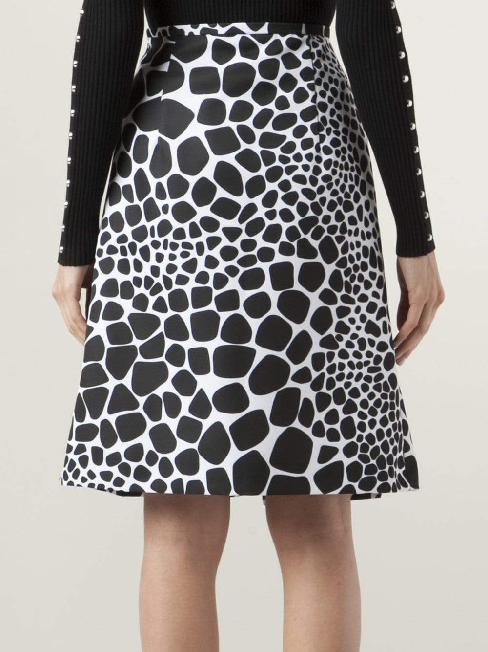 MICHAEL KORS-Pleated Print Skirt-