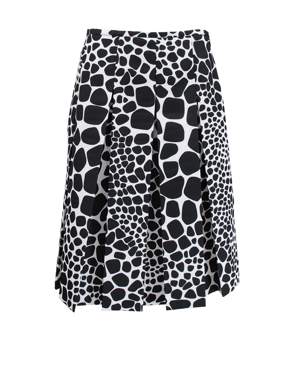 MICHAEL KORS-Pleated Print Skirt-