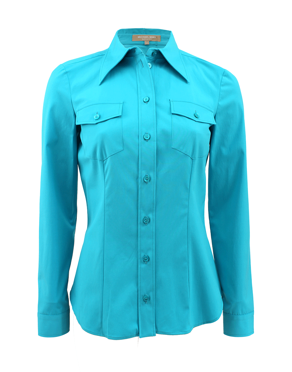 MICHAEL KORS-Button Down Pocket Front Shirt-