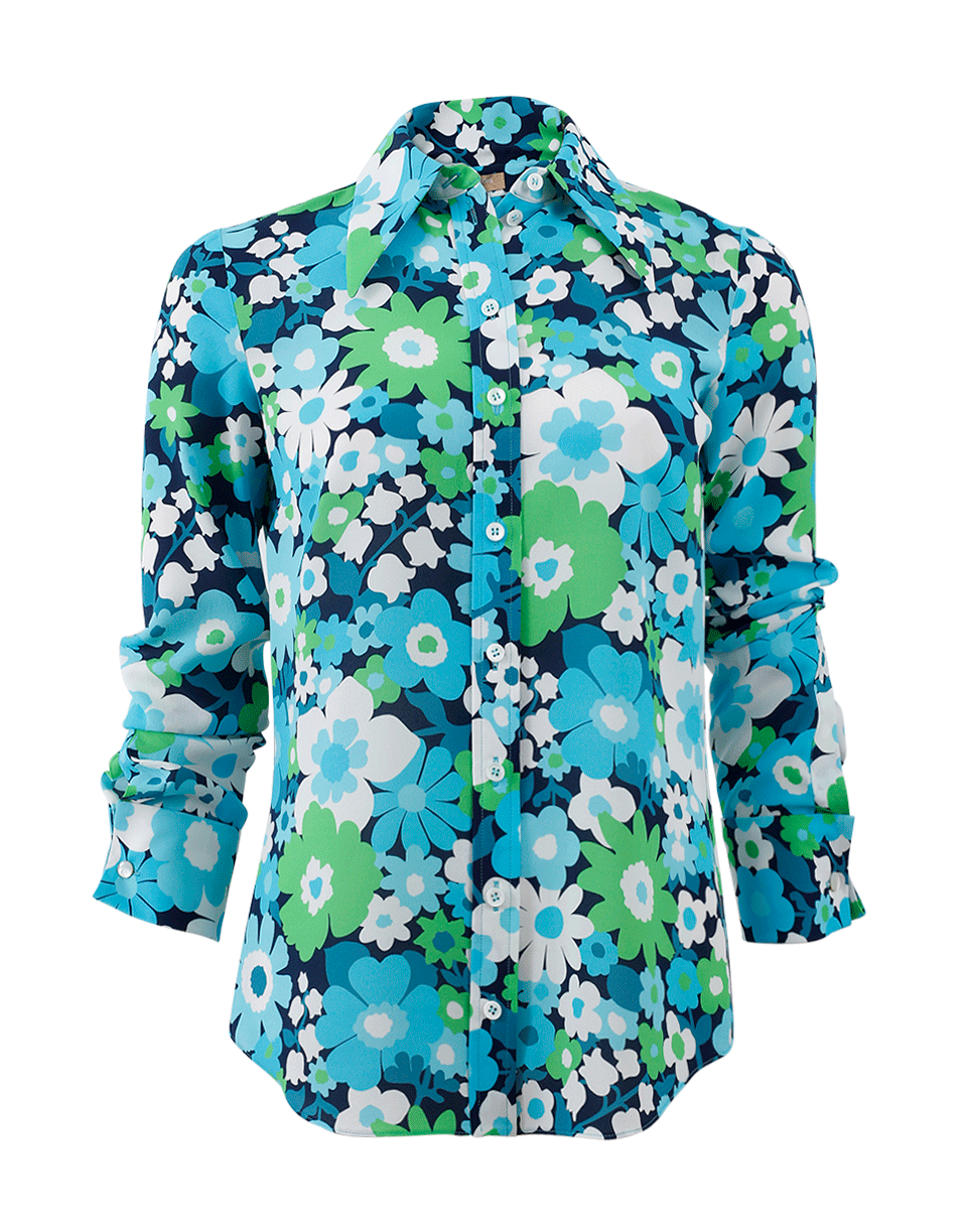 MICHAEL KORS-Floral Button Down Shirt-