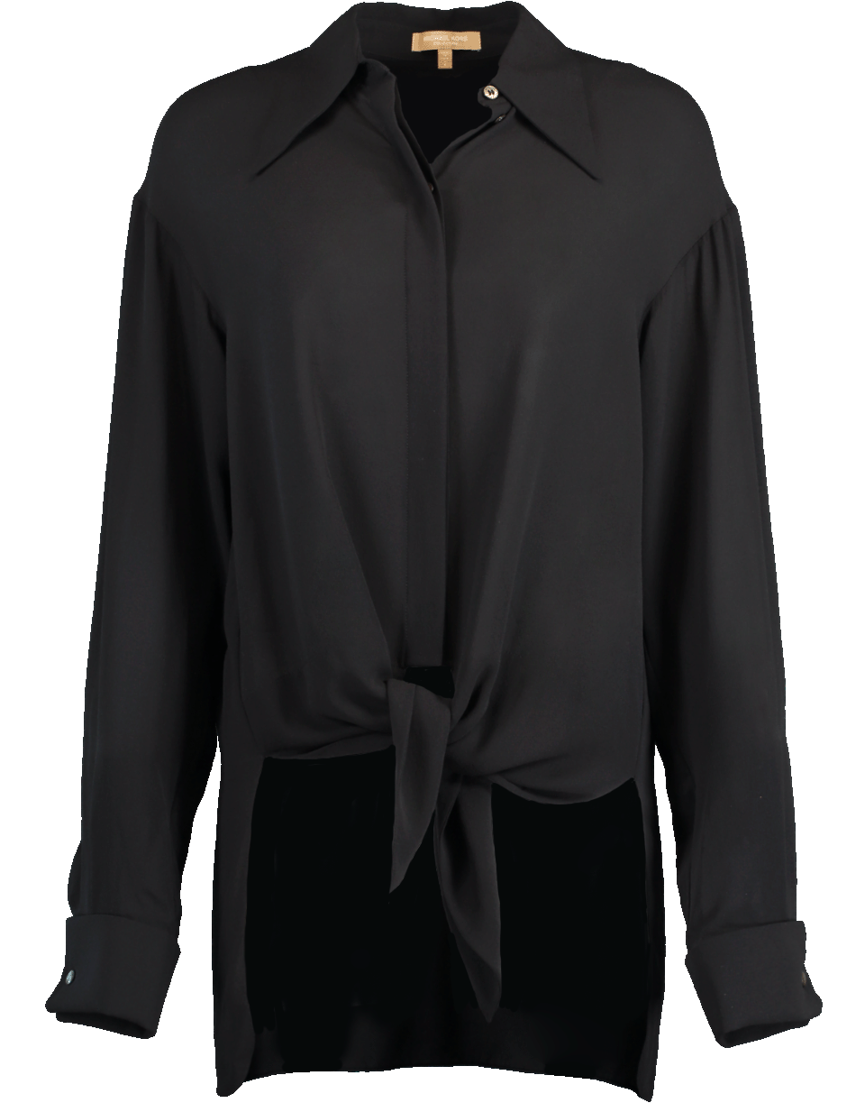MICHAEL KORS-Tie Front Shirt-