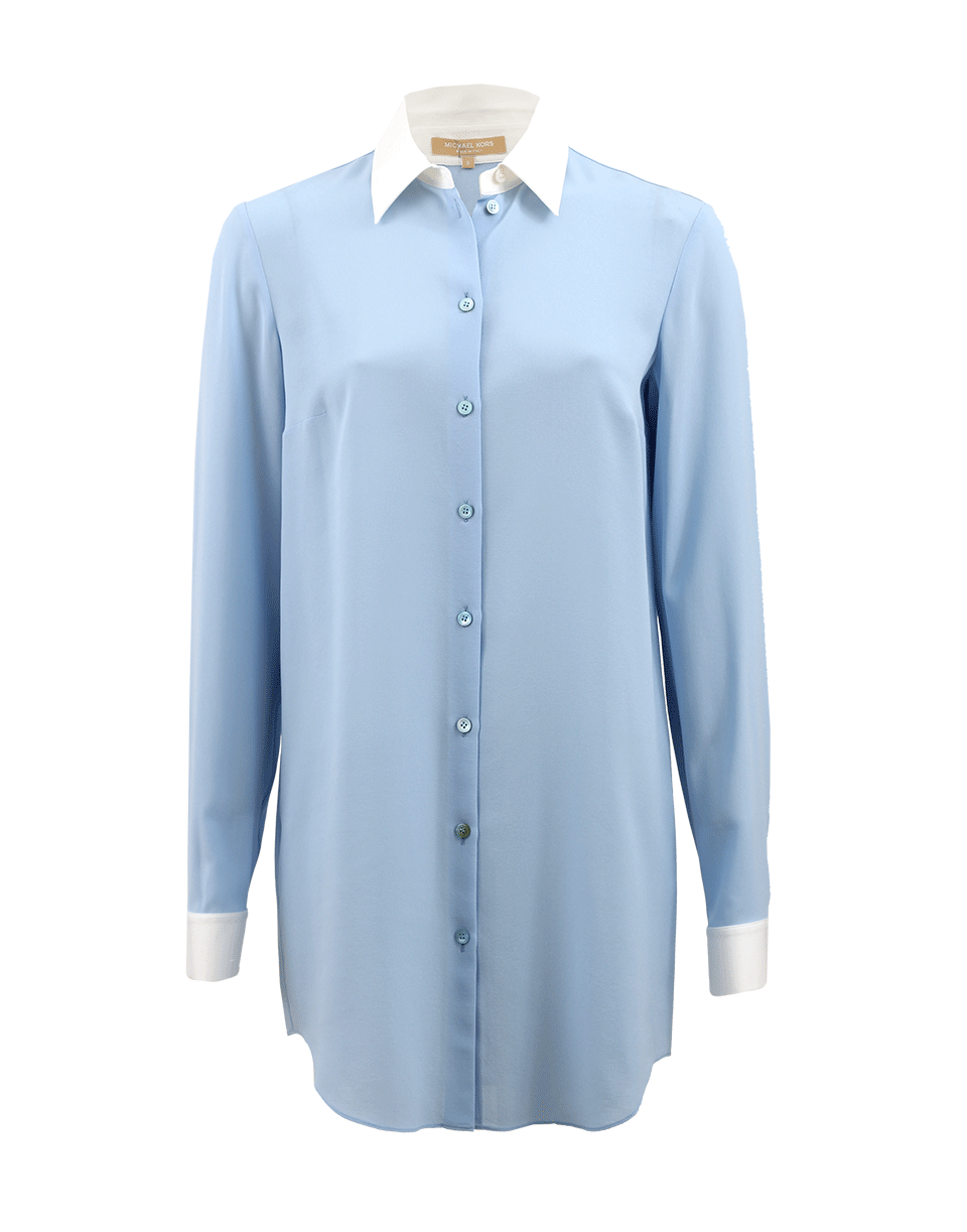 MICHAEL KORS-Contrast Long Shirt With Cuffs-