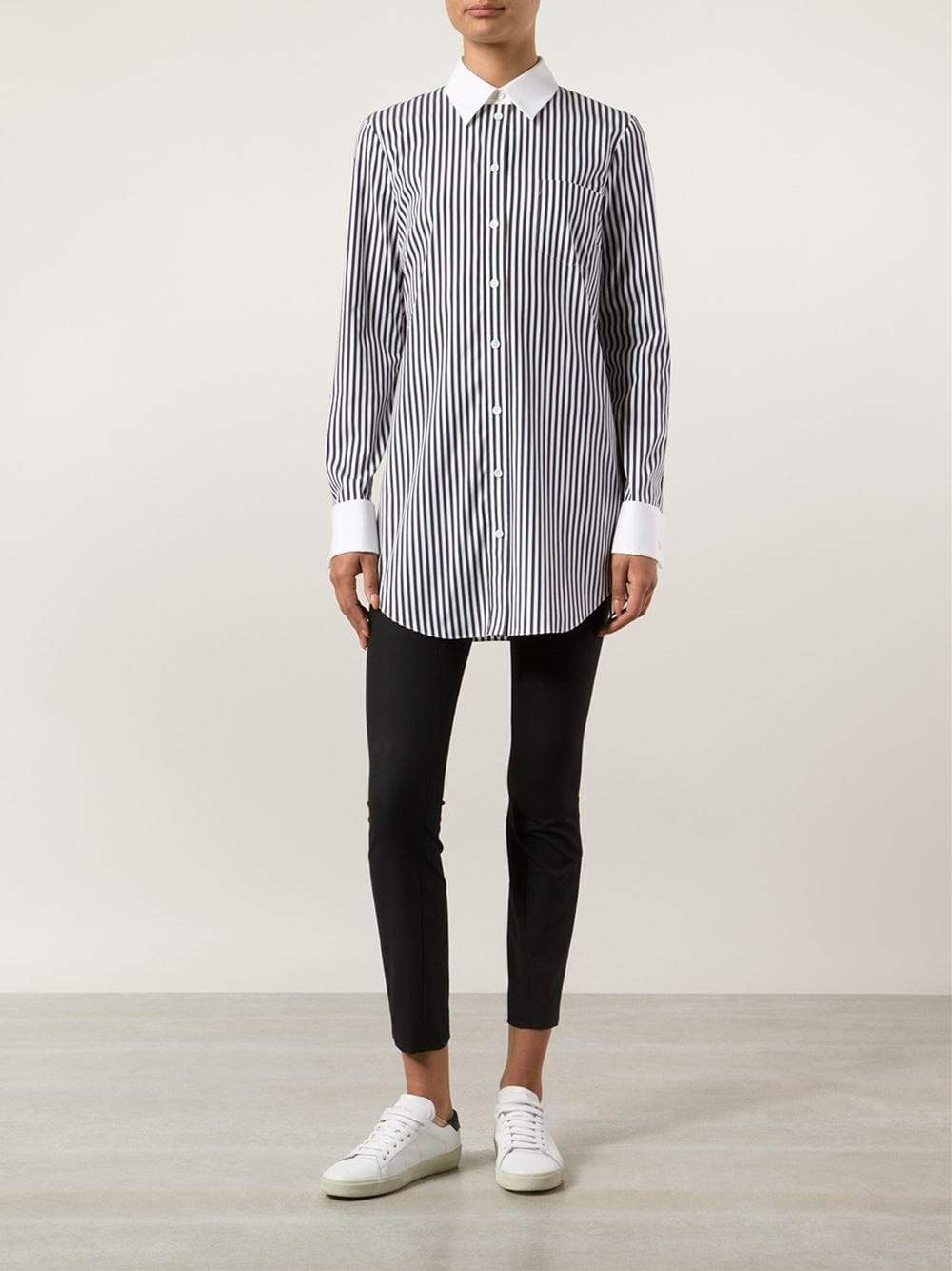 MICHAEL KORS-Striped French Cuff Shirt-
