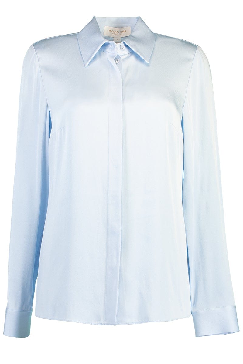 MICHAEL KORS-Hansen Button Front Shirt - Cloud-
