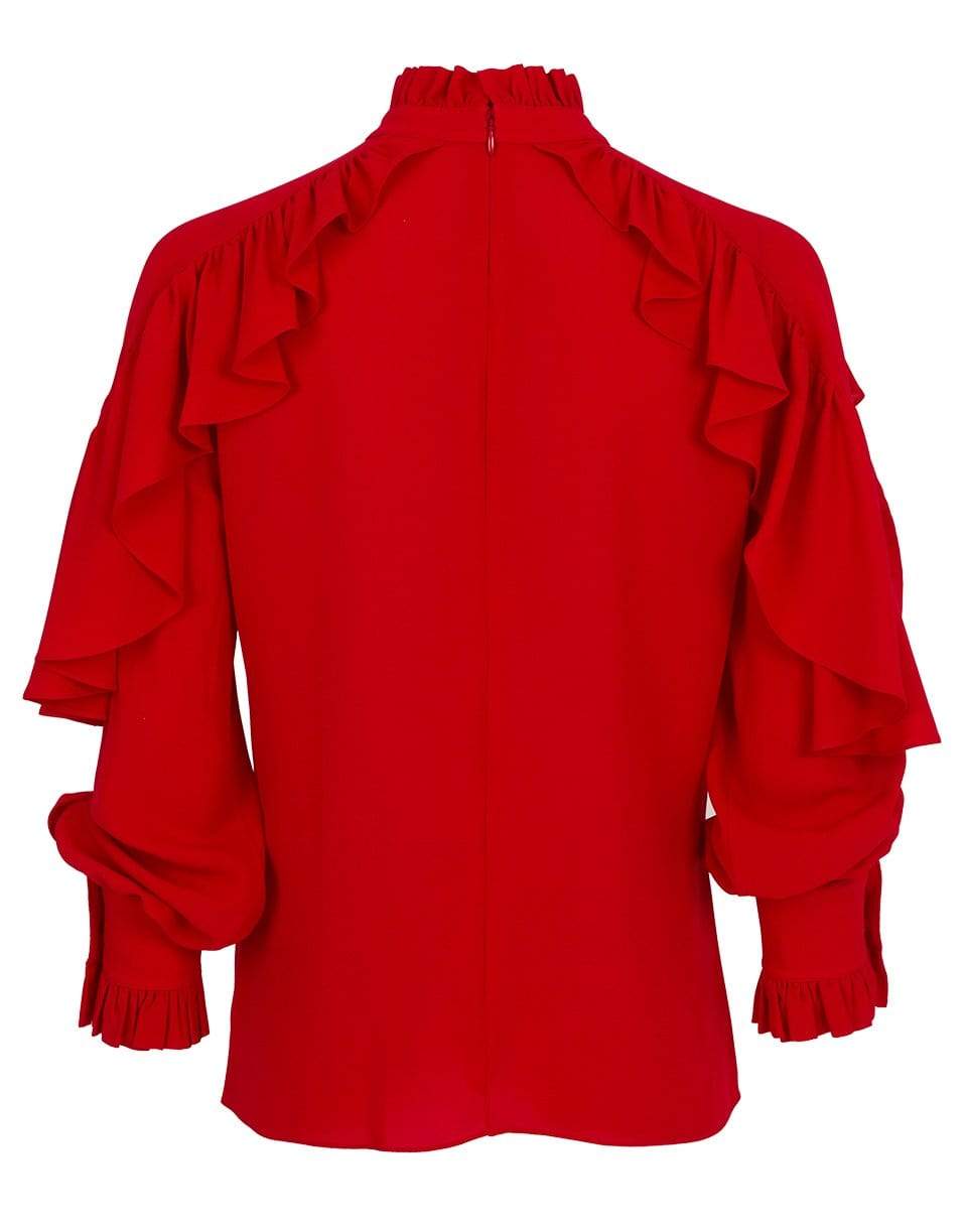 MICHAEL KORS-Cascade Ruffle Blouse-