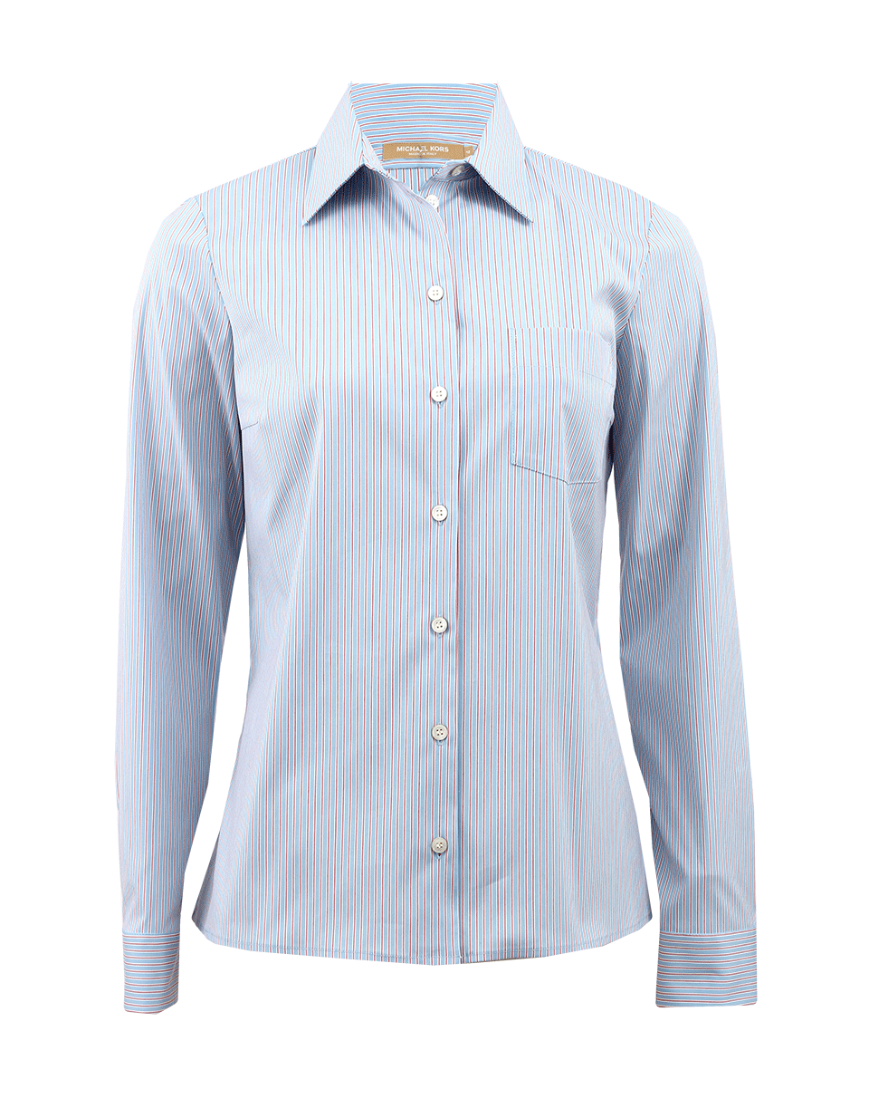 MICHAEL KORS-Classic Stripe Shirt With Pocket-
