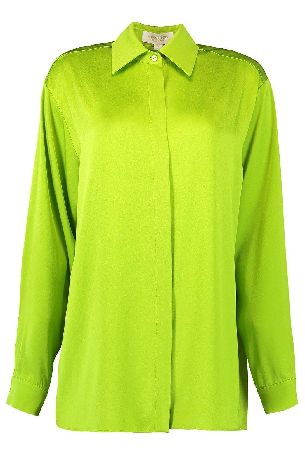 MICHAEL KORS-Boyfriend Shirt - Lime-