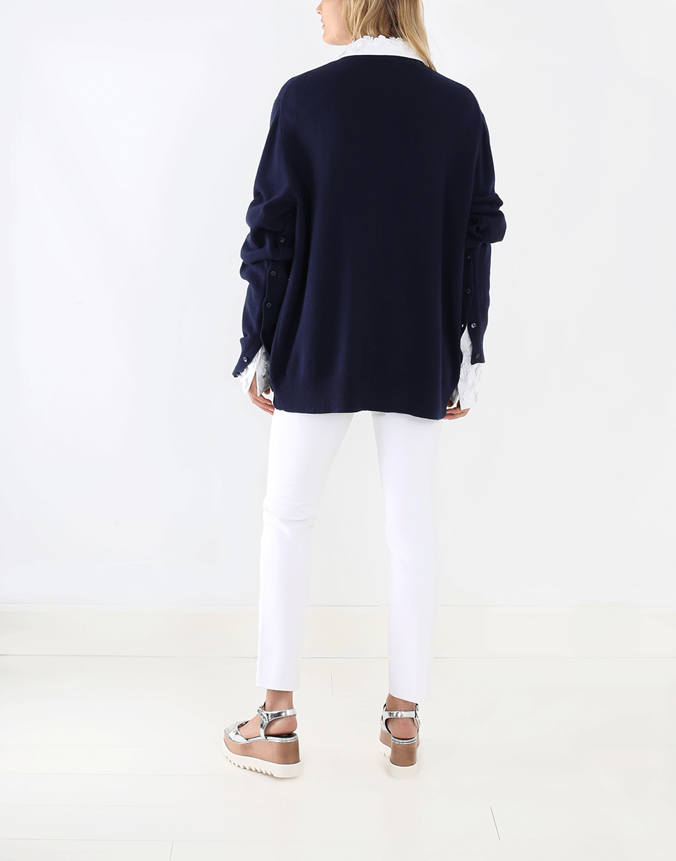 MICHAEL KORS-Embroidered Collar Button Shirt-