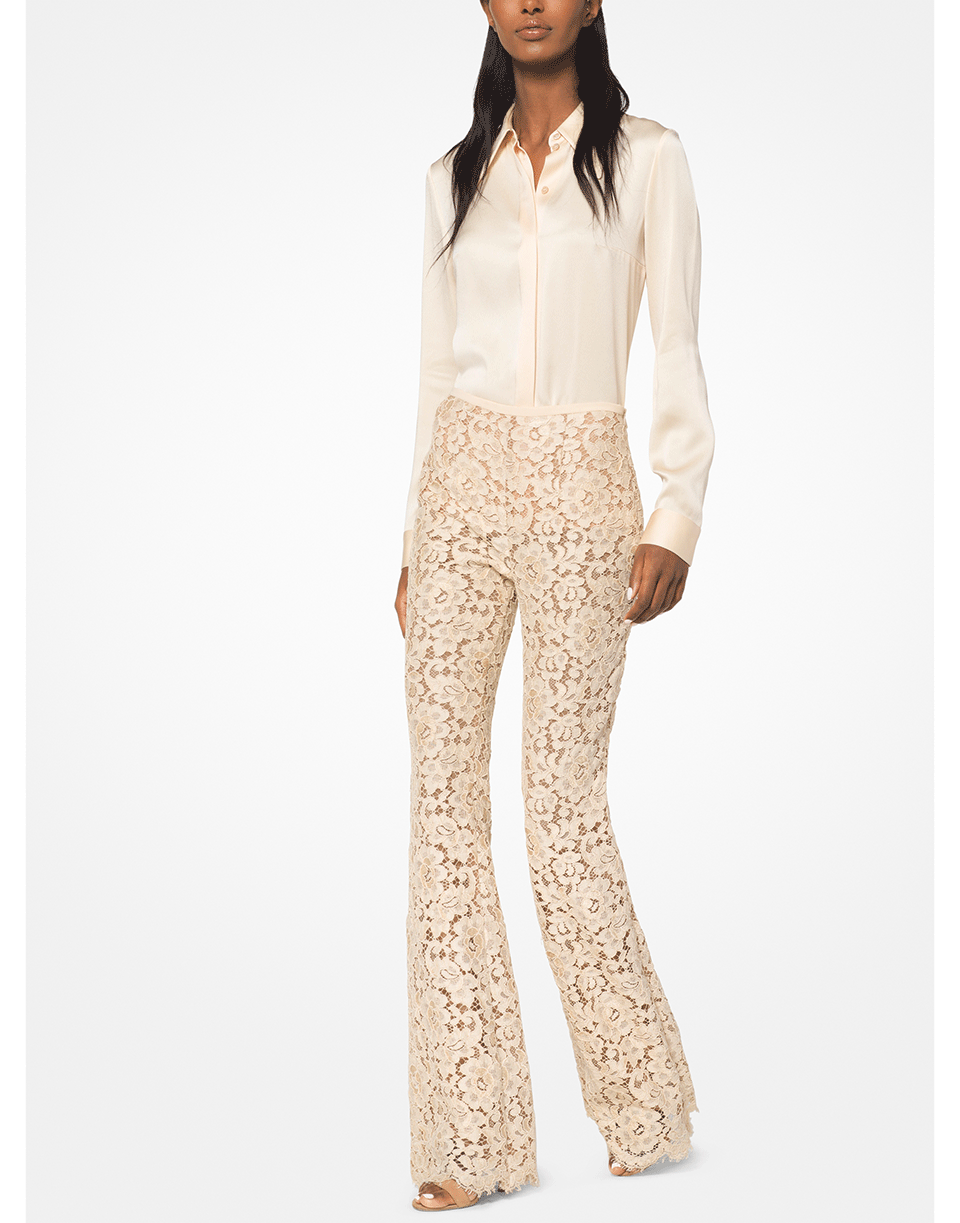 MICHAEL KORS-Satin Button Down Shirt-