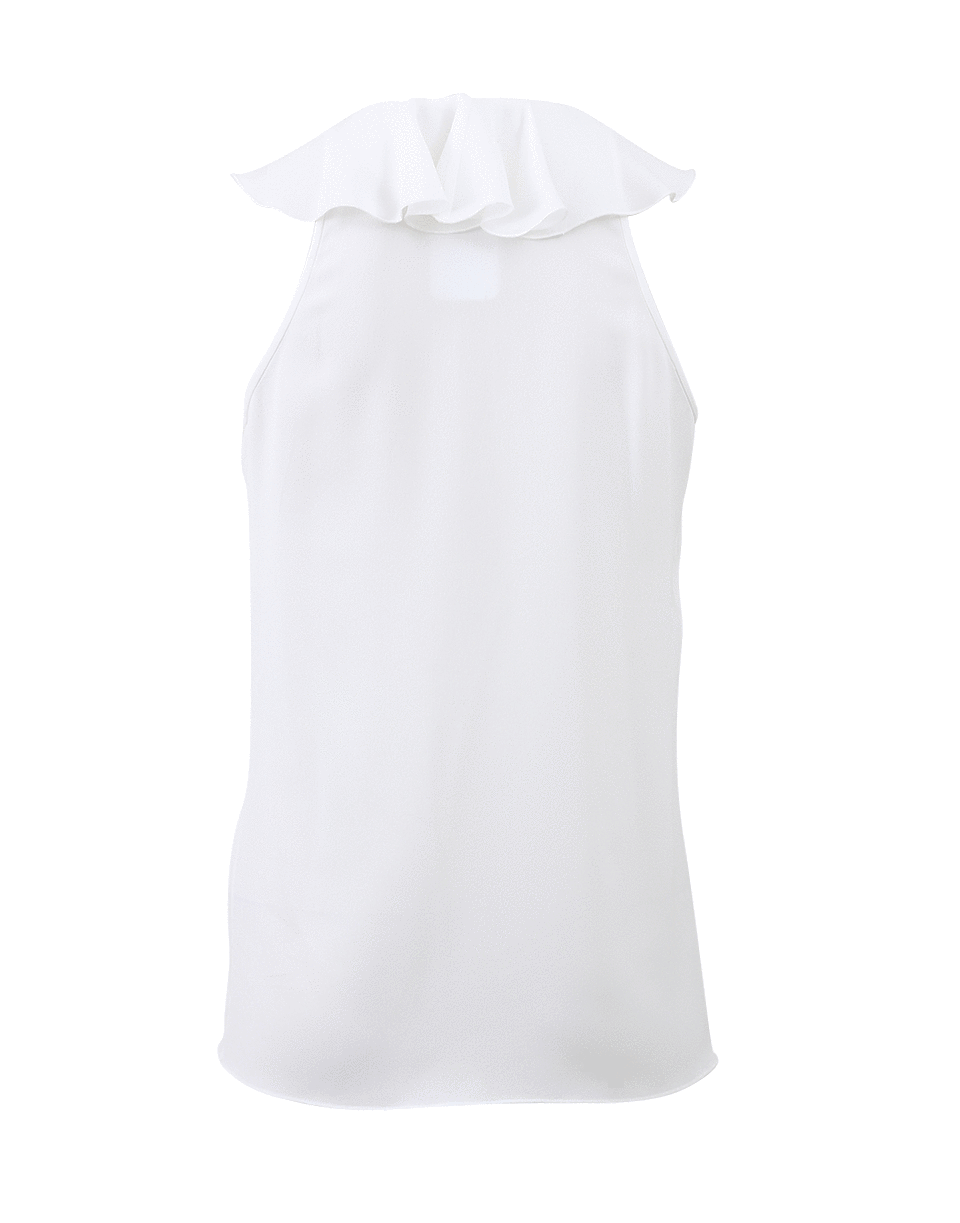 MICHAEL KORS-Ruffle Collar Blouse-