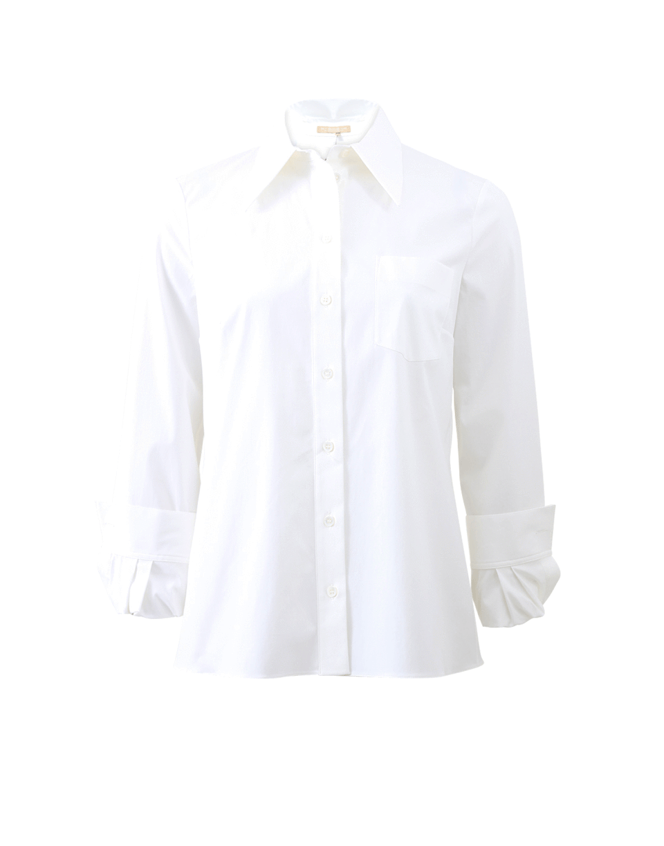 MICHAEL KORS-Twist Cuff Blouse-