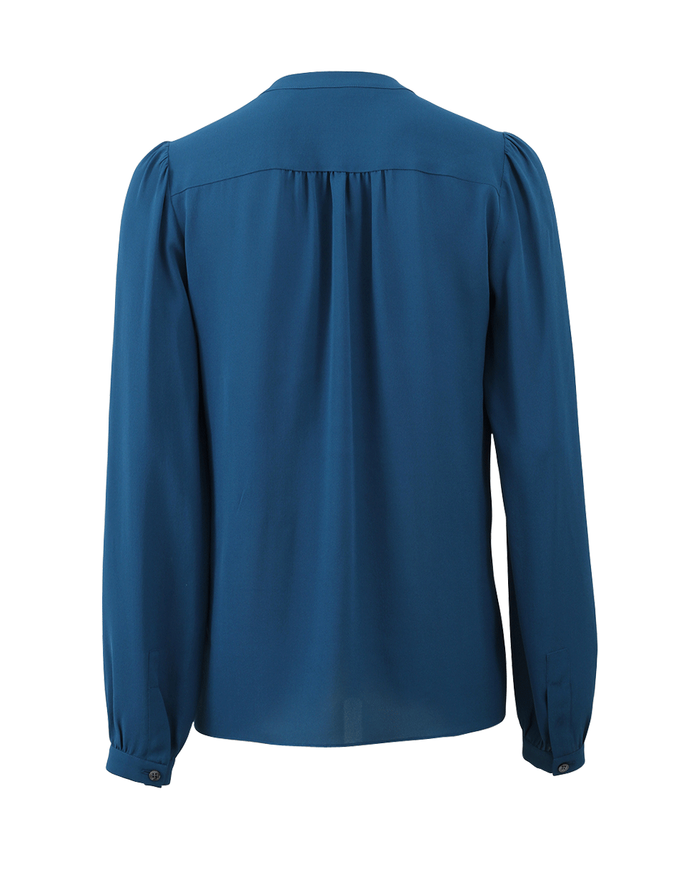 MICHAEL KORS-Slit Neck Blouse-