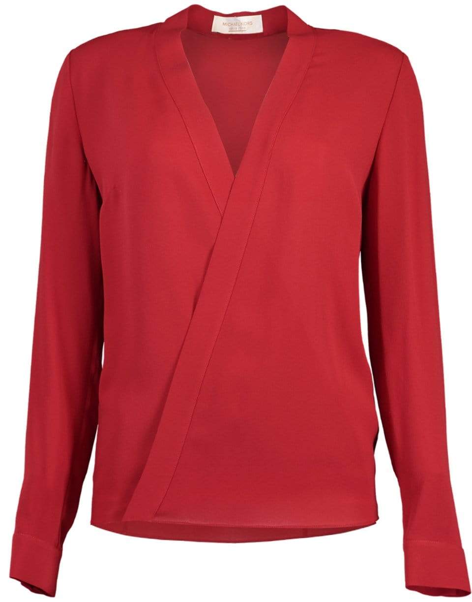 MICHAEL KORS-Wrap Top-