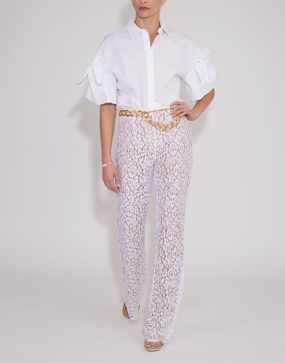 MICHAEL KORS-Tie Sleeve Shirt-