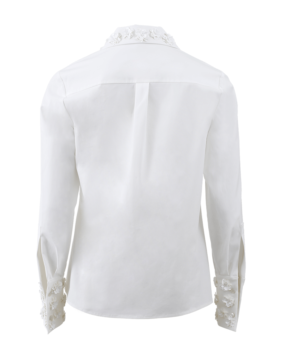 MICHAEL KORS-Embroidered Collar Button Shirt-