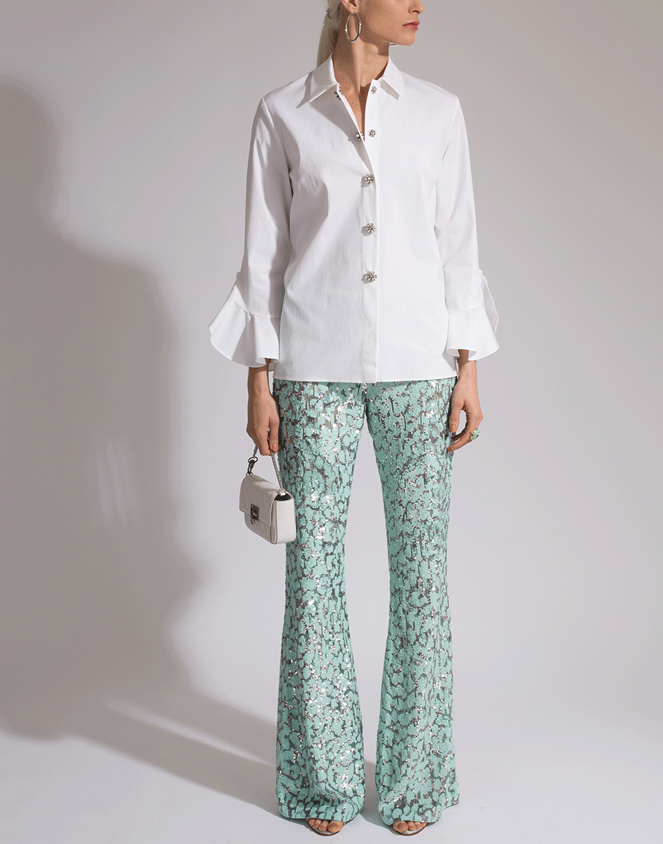 MICHAEL KORS-Jeweled Button Down Shirt-