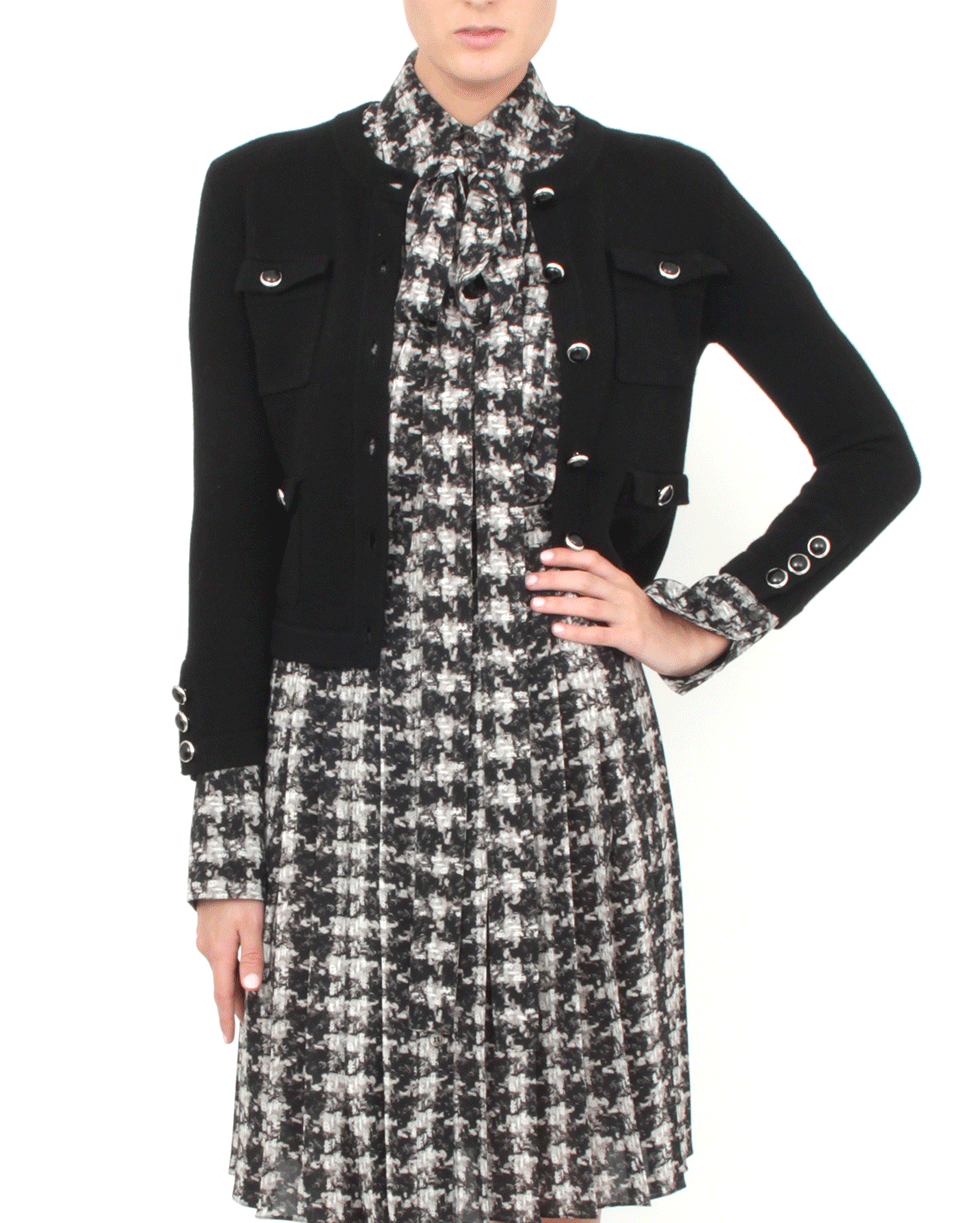 MICHAEL KORS-Button Cuff Cardigan-