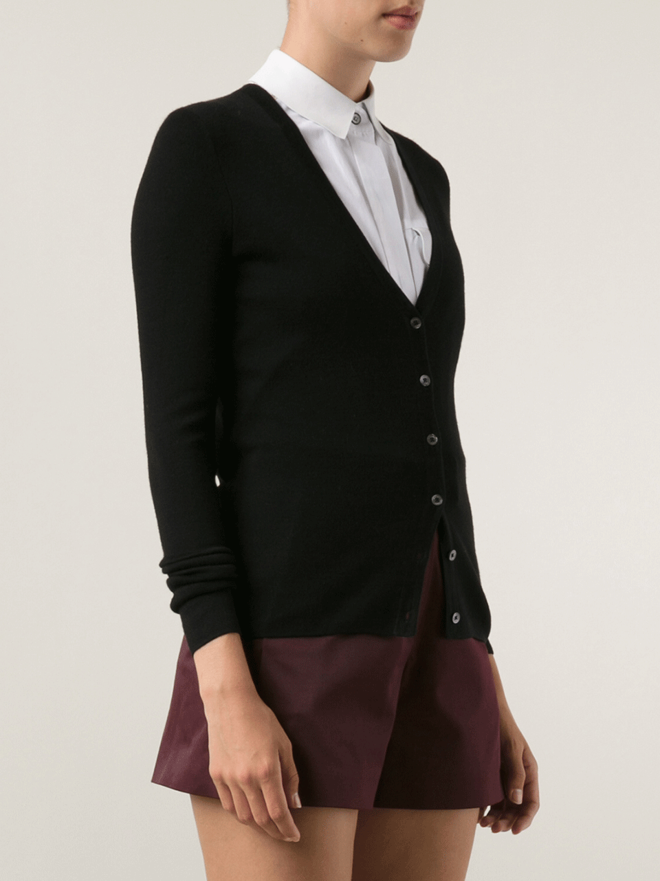 MICHAEL KORS-Super Cashmere V-Neck Cardigan-
