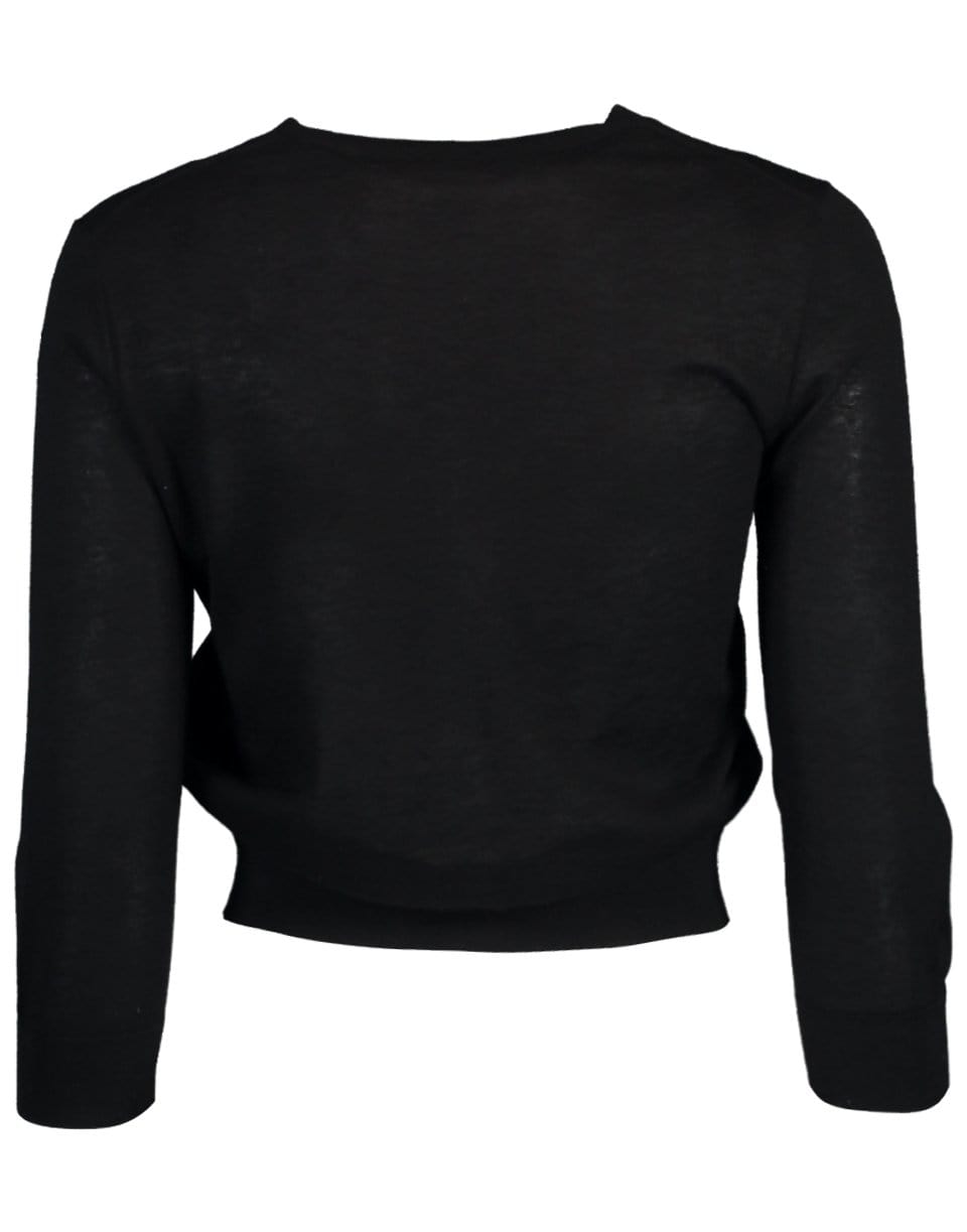 MICHAEL KORS-Long Sleeve Crewneck Cardigan-