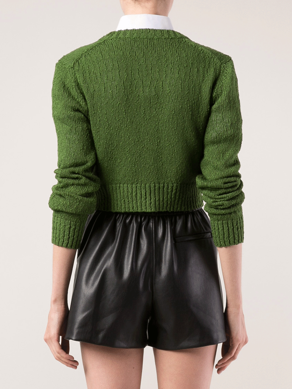 MICHAEL KORS-Cropped Cotton Cardigan-