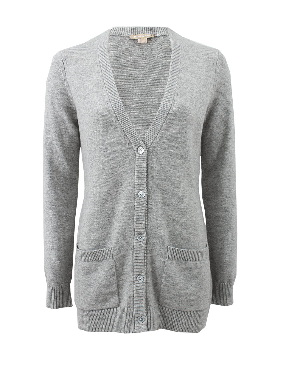 MICHAEL KORS-Cotton Cashmere Long Cardigan-