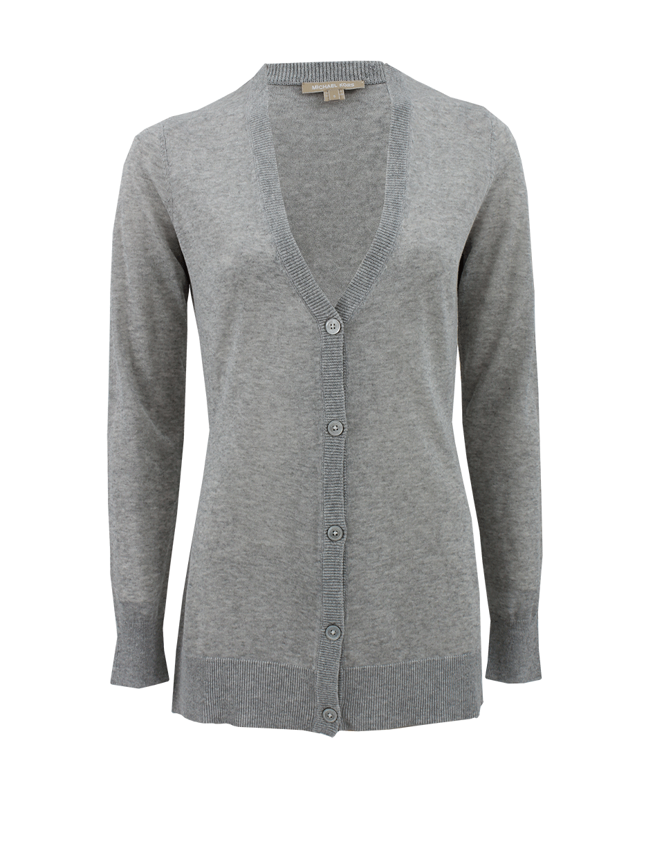 MICHAEL KORS-Long Linen Cardigan-