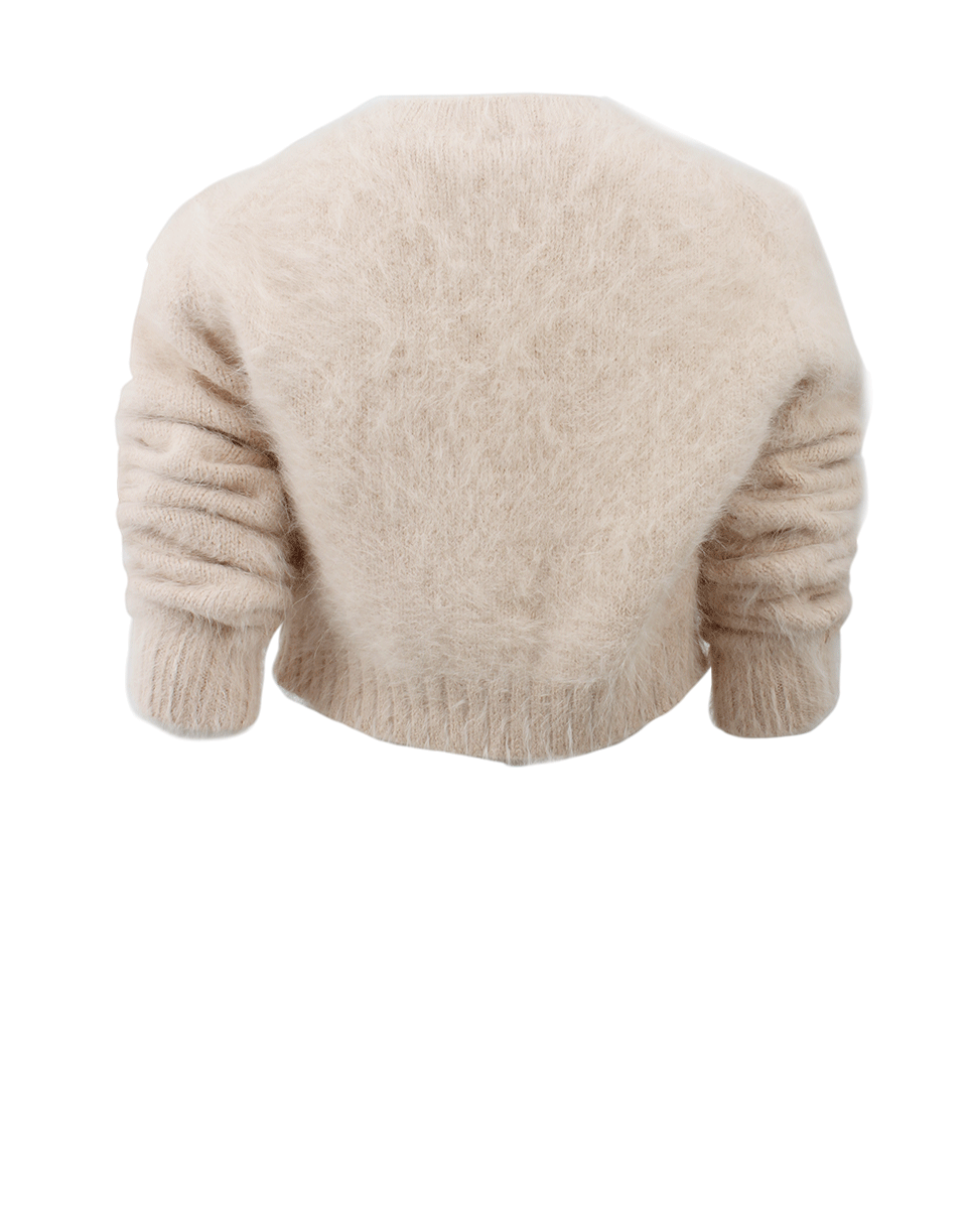 MICHAEL KORS-Angora Cropped Cardigan-